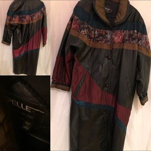 VTG PELLE Women’s Large Leather Trench Coat